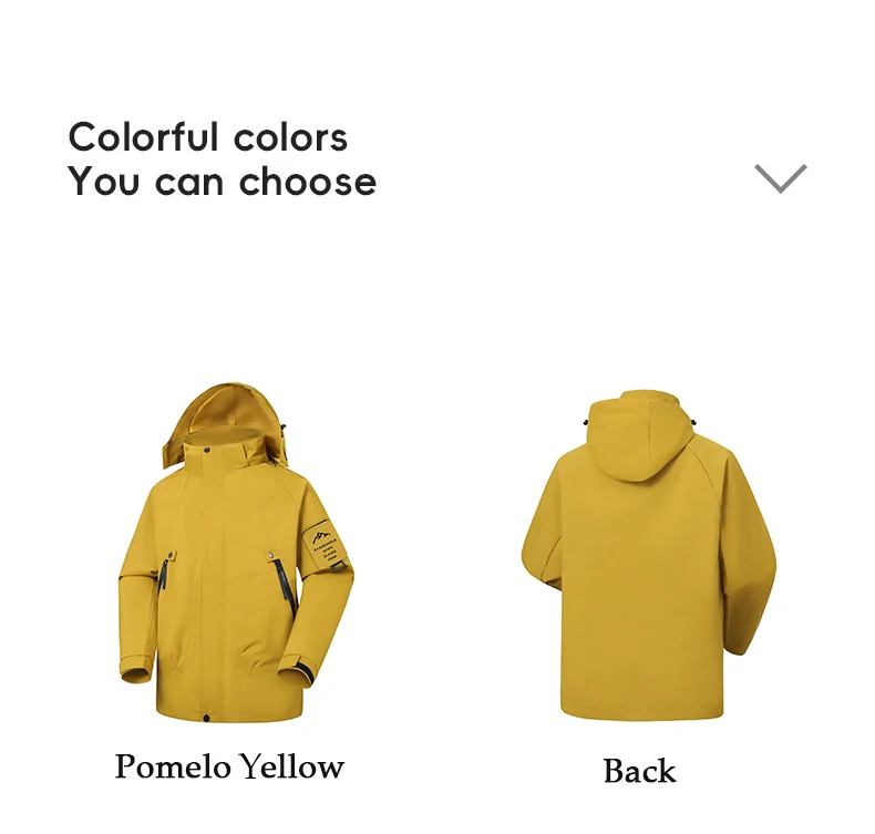 CHRLCK Herren Damen Wanderjacken Wasserdicht Neue Winddichte Windbreaker Camping Klettern Trekking Outdoor-Jacke Unisex – Detail 6