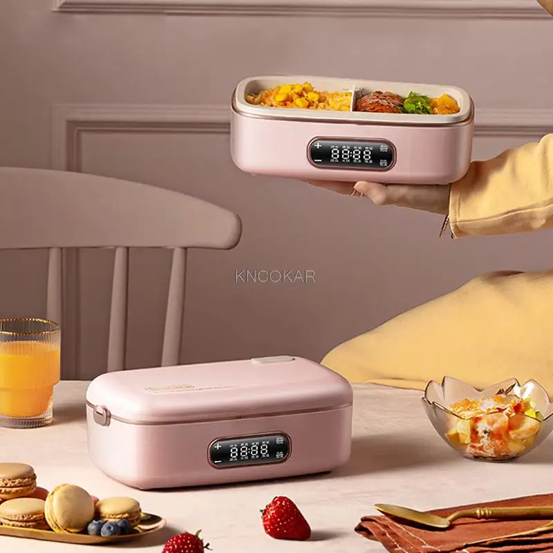 220V Electric Lunch Box Smart Rice Cooker Portable Multicooker Three-dimensional Heating Heat Preservation Cooking Box Office