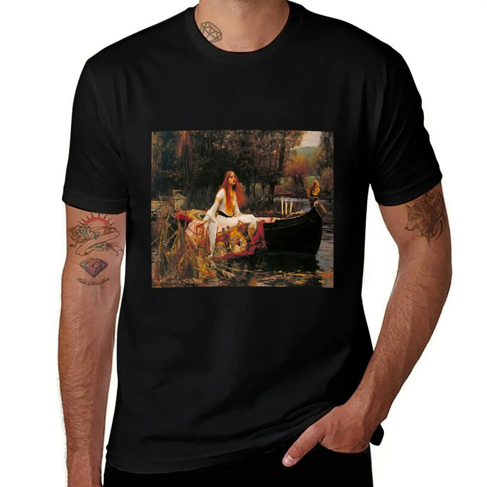 John William Waterhouse - The Lady of Shalott T-Shirt quick-drying anime t shirts sublime shirts men graphic