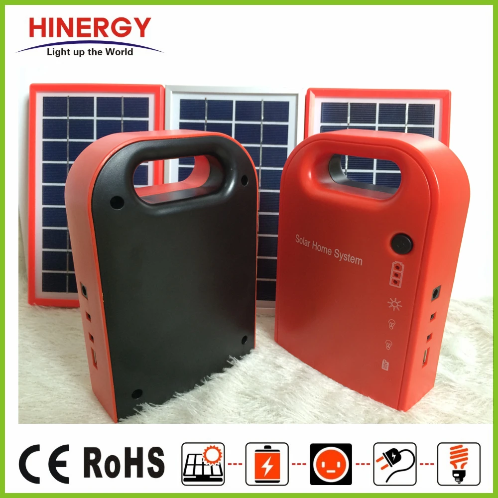 Hinergy China Home Solar System Indoor Lighting 3W 9v Popular Solar Home Lighting System Set