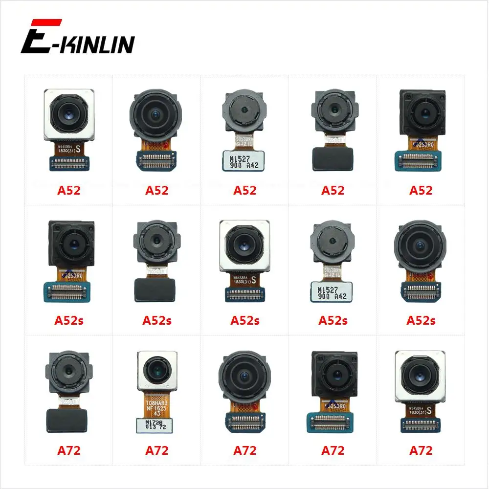 Main Depth Telephoto Macro Ultrawide Back Front Selfie Camera For Samsung Galaxy A52 A52s 5G A72 Flex Cable Repair Parts