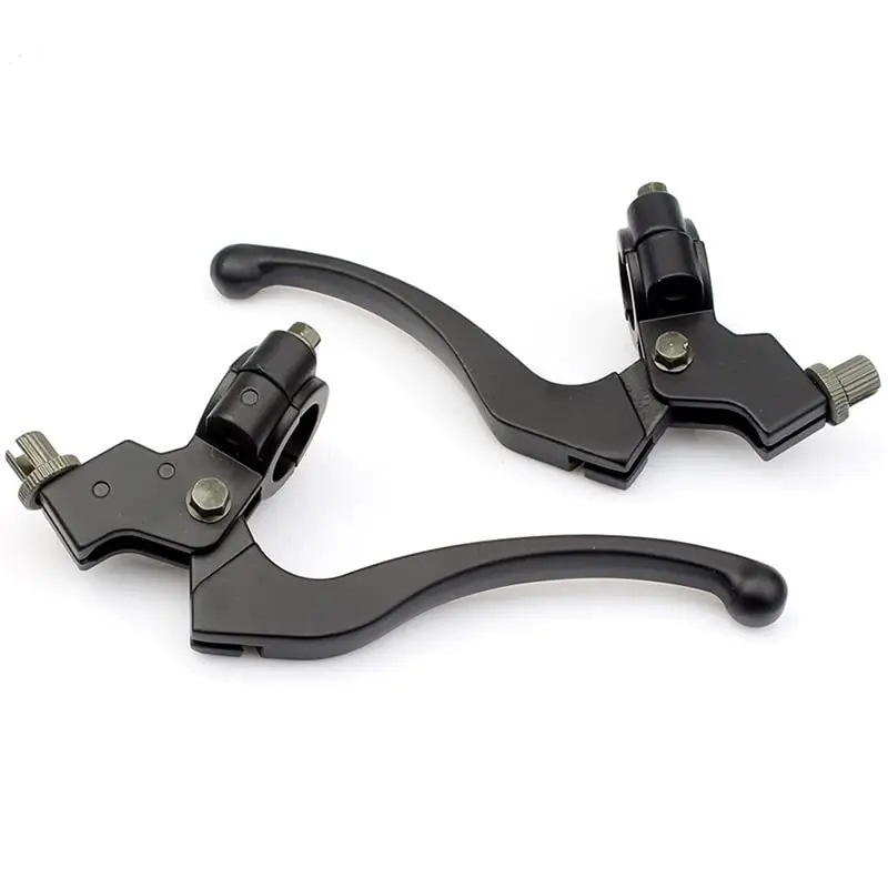 

2x Black Aluminium Alloy Brake Lever Perch Clutch 22mm For Honda C/CR/CRF/XL/XR