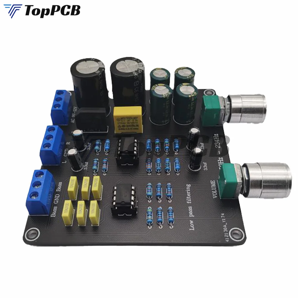 59Hz-234Hz AC 9V-12V low-pass filter Super Bass Electronic Crossover Board Crossover point continuously adjustable Dual NE5532