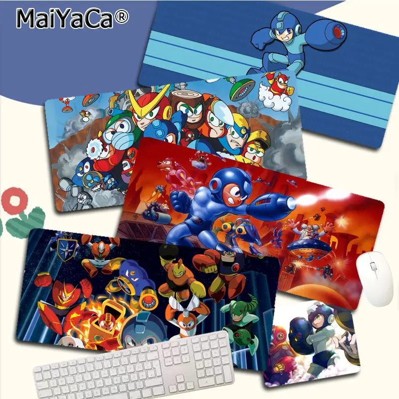 Megaman Anime Mousepad New Rubber Mouse Durable Desktop Mousepad Size For Game Keyboard Pad For Gamer