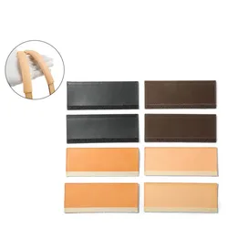 1 Pair Real Calf Leather Protector Protective Sleeve Loop Pad For Handbag Tote Bag Handle Padding 4 Colors 16*6.5cm