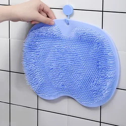 Back Massage Brush Exfoliating Shower Massage Scraper Bathroom Non-slip Bath Mat Silicone Foot Wash Body Cleaning Bathing Tool