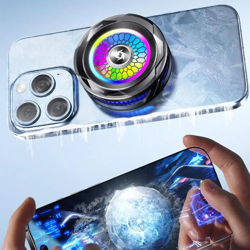 

SL-25 Magnetic Mobile Phone Cooler Fast Cooling Phone Cooler Portable Phone Semiconductor Radiator Quieter Cooling Fan