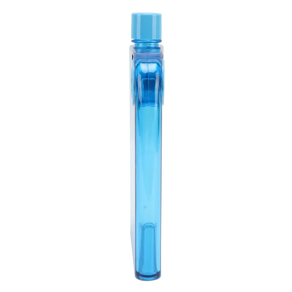 Portable 420ml Water Bottle Resin Light Weight Travel Mug Portable Bright Color Slim Flat Bottle Outdoor Use