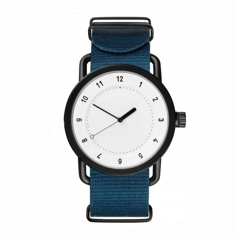 Simples Canvas Nylon Band Watch, Europeu e Americano Retro Fino Estudante Quartz Watch