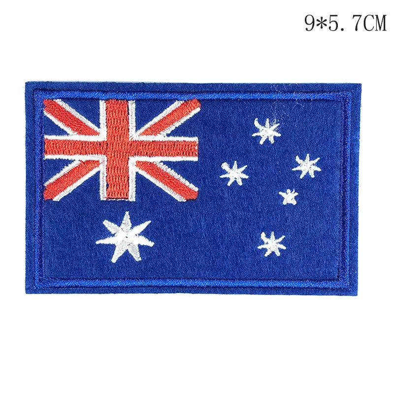 Flag Cloth Sticker Patches, Europe, America, Germany, Britain, France, Canada, Color Flag Badge, Adhesive Backing Spot