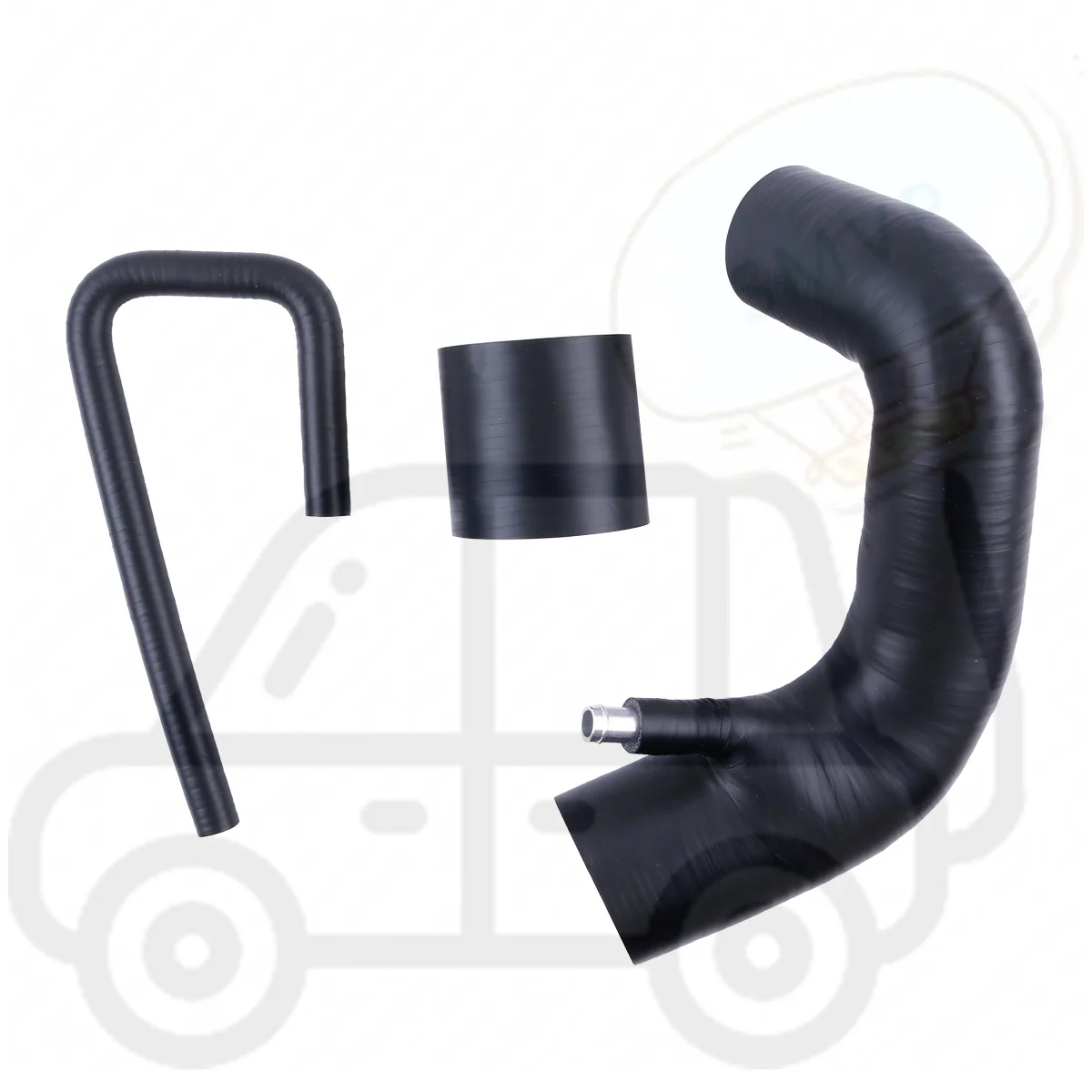 3PCS For Vauxhall Astra H MK5 VXR 2.0L 16V Z20LEH Direct Route Silicone Induction Hose Kit for 19CDTI Airbox or 80mm Air Filter