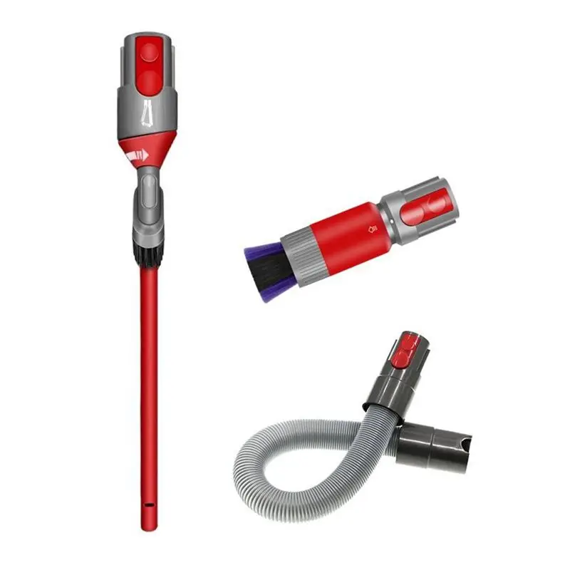 

ABHZ-For Dyson Vacuum Cleaner V15 V11 V10 V8 V7 Brush Head Seamless Dust Removal Brush Telescopic Tube Accessories Part Kit