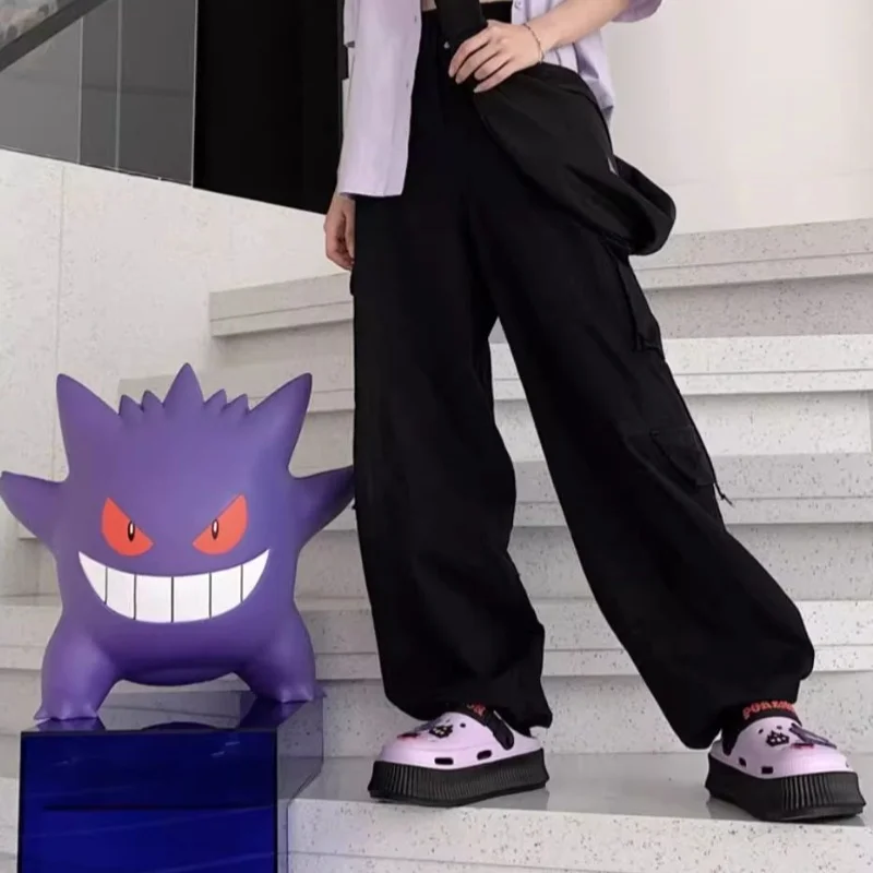 PokéMon Gengar Anime Cave Shoe Women In Summer Thick Soled Ins Trendy And Personalized Internet Celebrity Cool Dragging Shoe