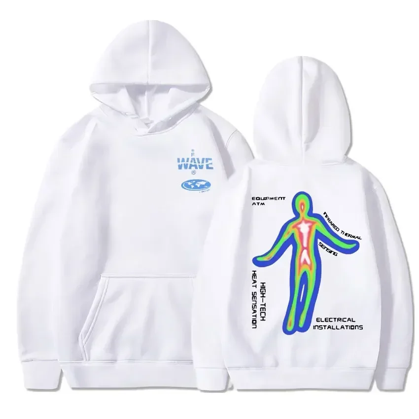 

Skeleton Thermal Imaging Graphic Printing Hoodie Men's Hip-hop Streetwear Men's and Women's Unisex Fashion Sportswear