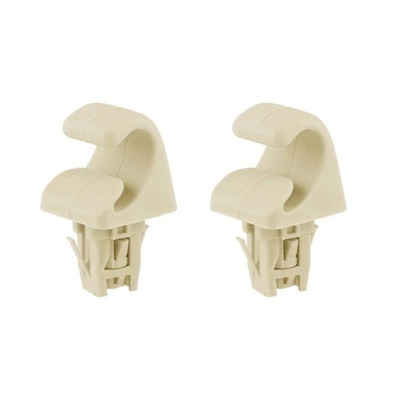U2JA Sunvisor Fastener Clip 74348-33040 Sun Visor Clip Hook Bracket Retainer for  Matrix-Prius RAV4- Gray/Beige