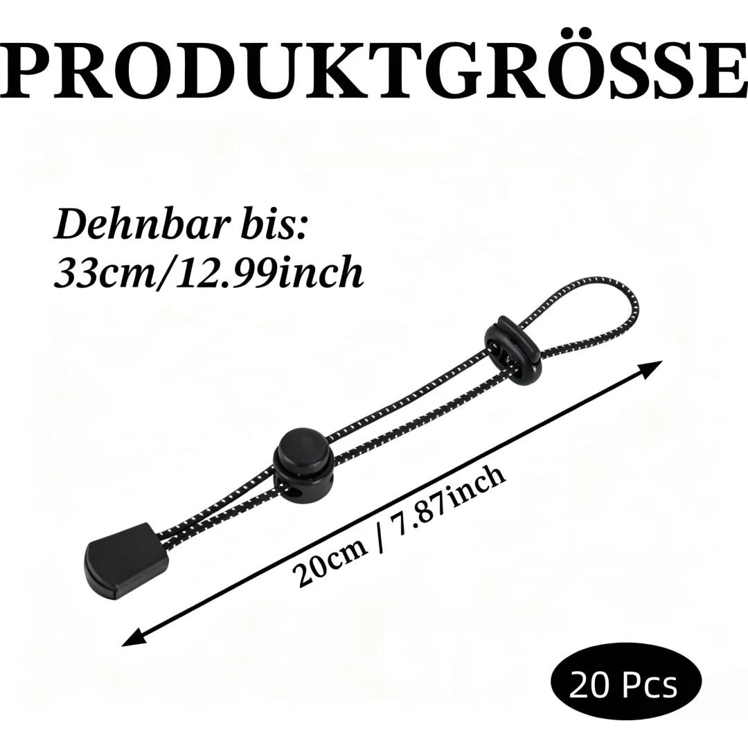 20Pcs Backpack Walking Stick Holder, Adjustable Elastic Rope with Buckles, Trekking Hiking Pole Attachment Cord for Hiking Backp