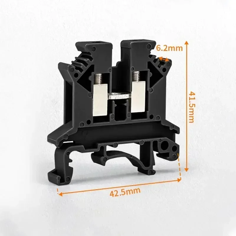10/100 stks 32A UK2.5B DIN Rail Klemmenblok Klem 7 Kleuren Schroef Connector 800 V UK-2.5N 2.5mm Vierkante Universele Schroef Connectors - afbeelding 1