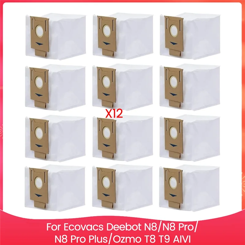 ABAG sacs d'aspirateur pour Ecovacs Deebot N8/N8 Pro/N8 Pro Plus, Ozmo T8 T9 AIVI pièces d'aspirateur Robot