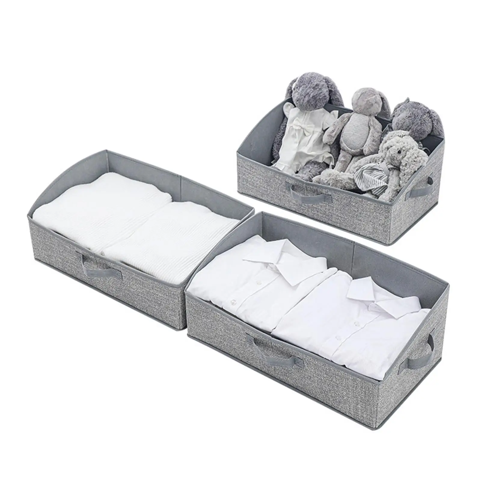 Laundry Room Organizer Foldable Laundry Basket Non Woven Clothes Storage Bin for Home Wardrobe Organization view 2