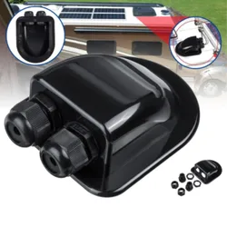 Camper Accessories Caravan Solar Car Junction Box Roof Wire Entry Solar Cable Motorhome Junction Box RV Caravan Accessories