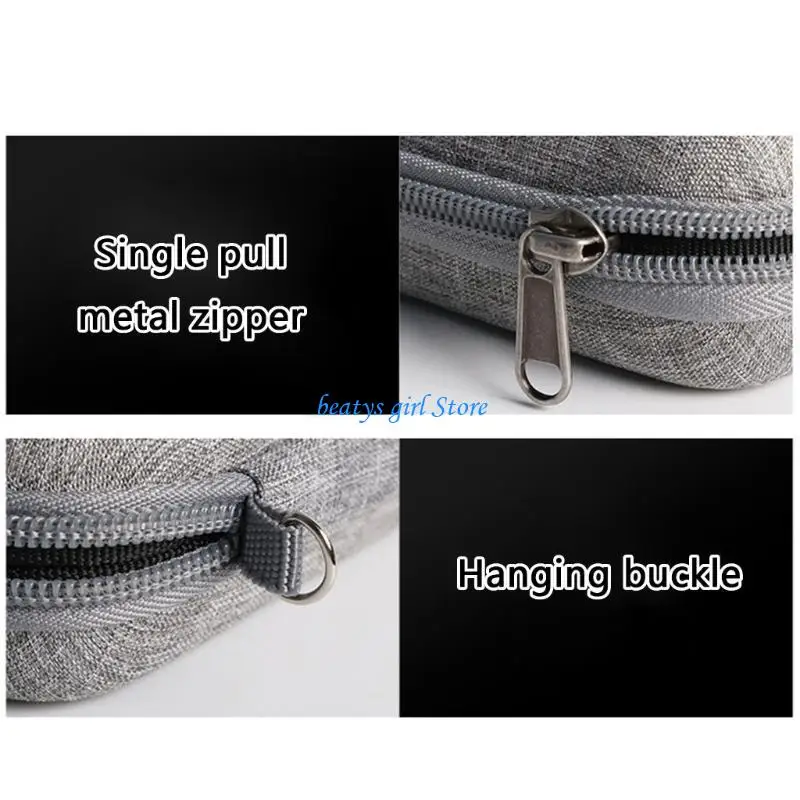 

C7AB Portable Oxford Mouse Organizers Upgraded Storage Bag Wireless Mouse Charging Cable Protective Lightweight Accessories