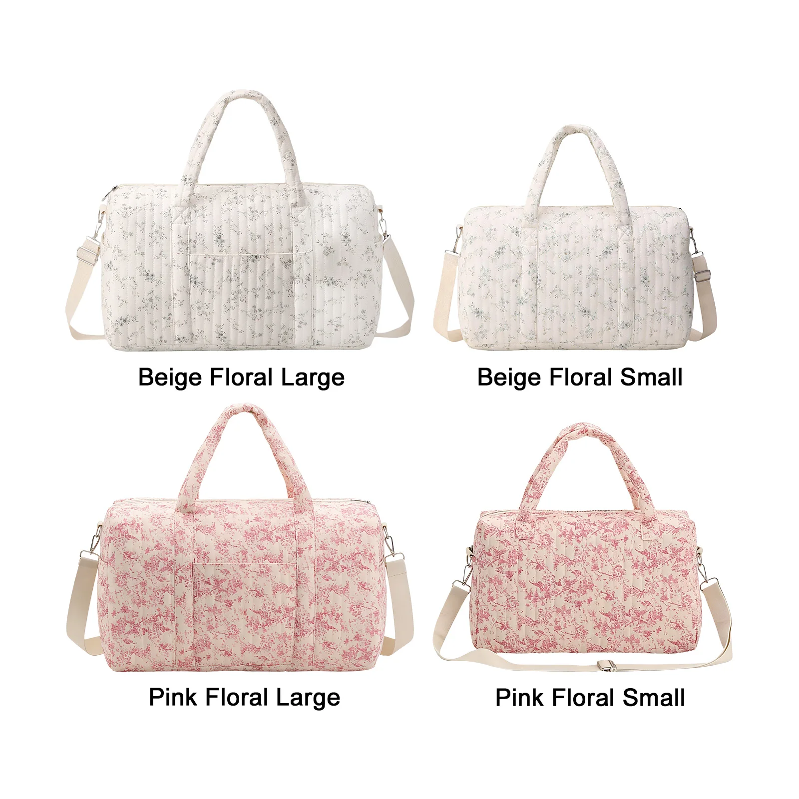 Gesteppte Wickeltasche Aus Baumwolle Für Damen Reisetasche_voghion.com