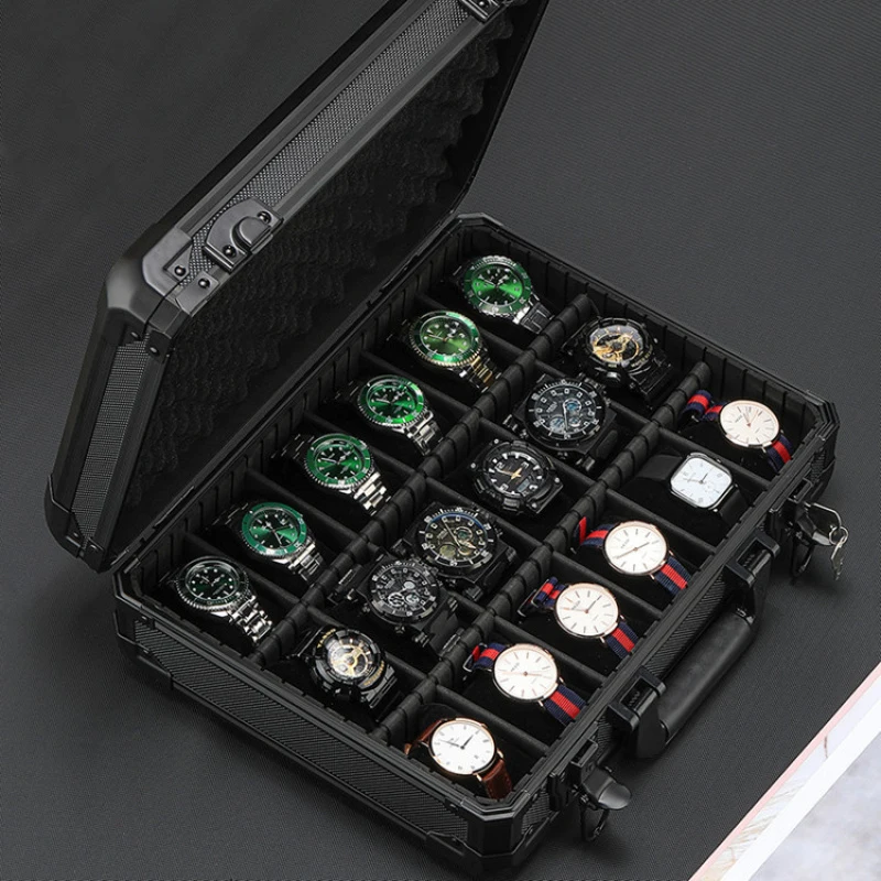 

New Trendy Exquisite Luxury Safety Luggage And Watch Organizer Collecting Antique Watches Portable Moisture-Proof Mildew Proof