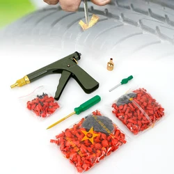 1Set Tire Repair Tool Gun Kit Tubeless Car Wheel Vacuum Repair Tool Mushroom Plugs Profession Repair Tool Gun Kit