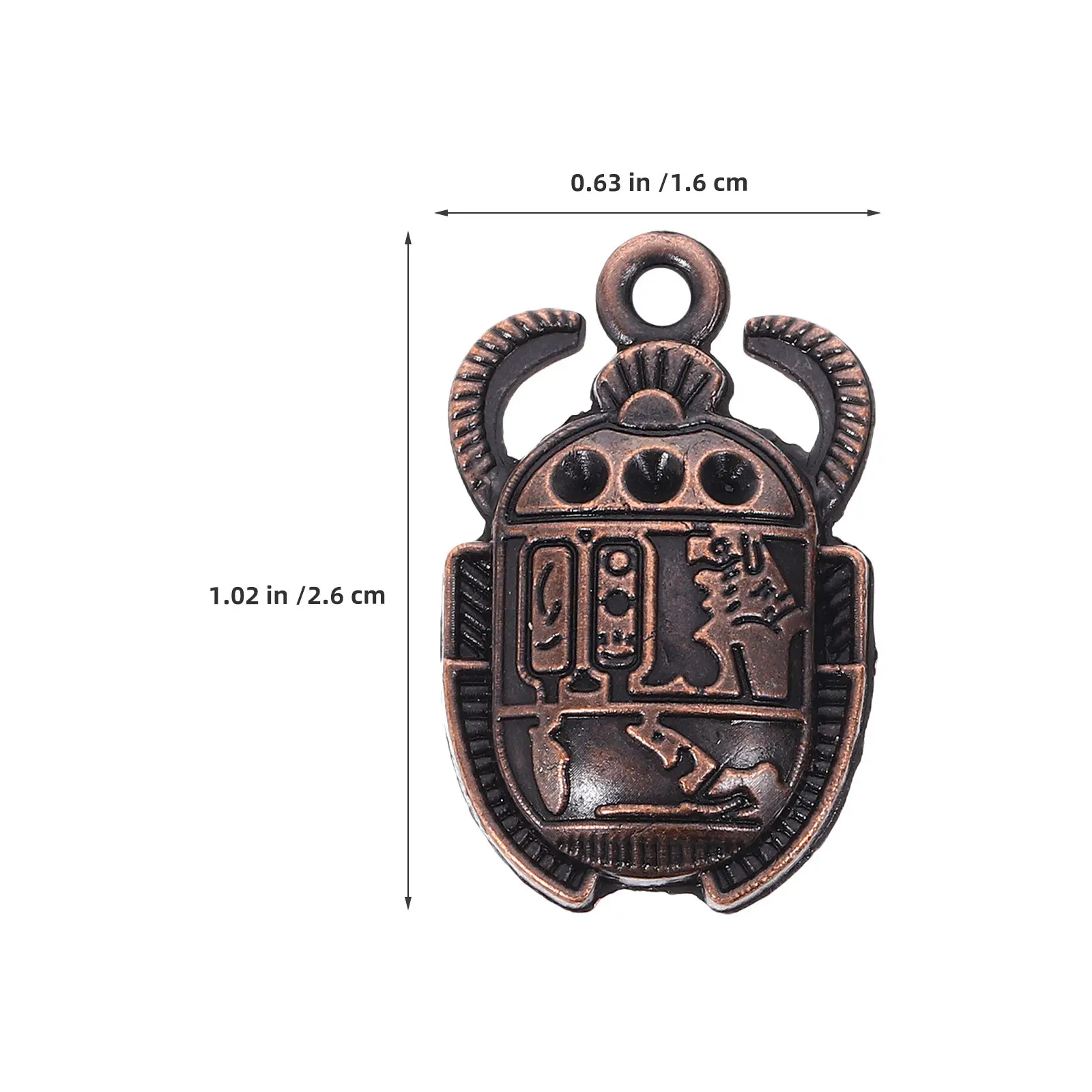 35Pcs Egyptian Scarab Pendant Necklace Metal Charms Vintage Scarab Jewelry Making for DIY Bracelets Accessories