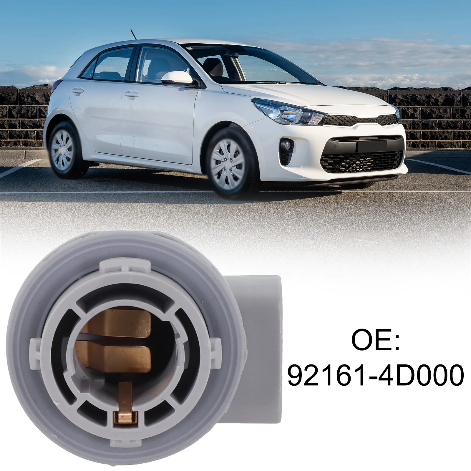 Front Light Socket Turn Signal Lamp Socket ABS Construction Reliable Performance Wear-resistant Design Easy Installation