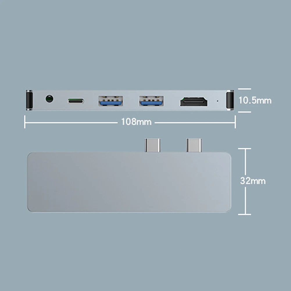 USB 3.0 HUB متعدد USB إلى USB3.0 HDMI-متوافق مع محطة لرسو السفن القرص الصلب محول لمايكروسوفت السطح برو X/9/8