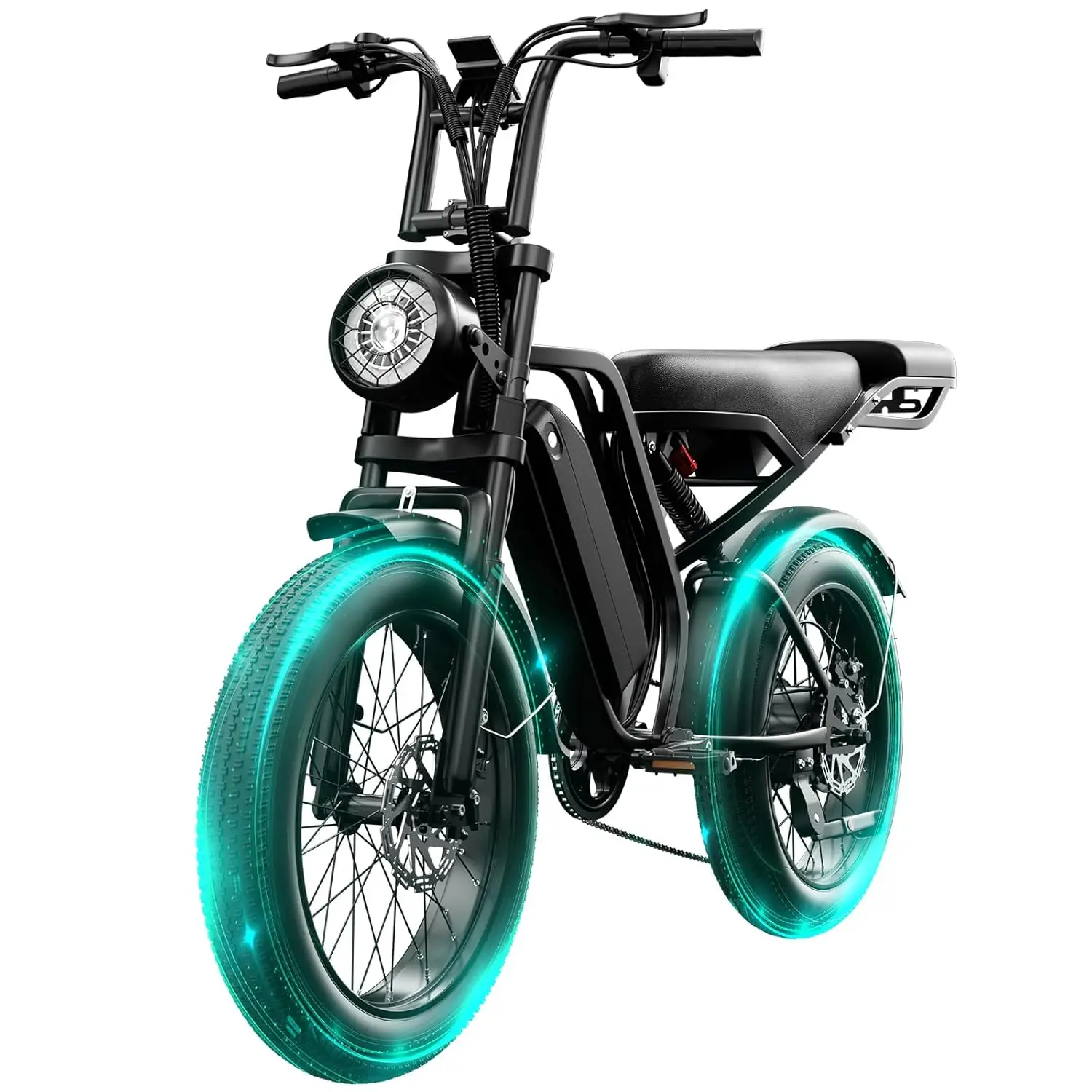 

E Bike for Adults Electric Bike 20" Fat Tire 1500W Peak Motor 33Mph 48V 15Ah Battery Removable, Hydraulic Disc, Customized