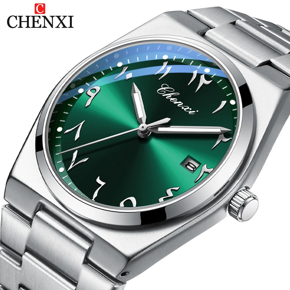 

CHENXI Топ Элитный Бренд Мужские Наручные Часы Водонепроницаемые Дата Мужские Часы Светящиеся Деловые Кварцевые Мужские Часы Из Нержавеющей Стали Reloj