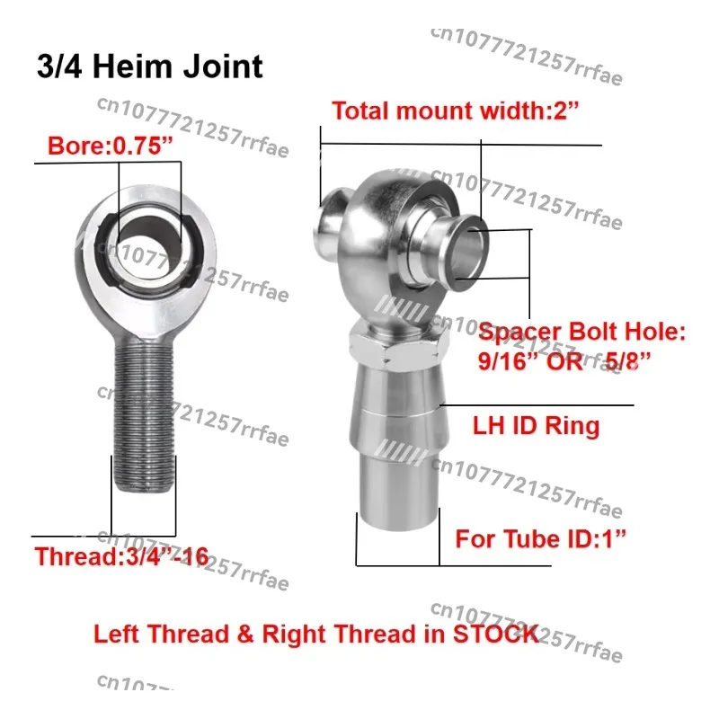 High Precision 3/4 Fitting 3 4 Rod End Bearings