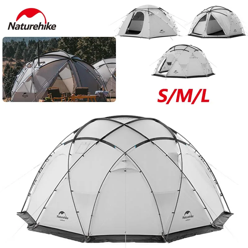 

Naturehike Geodesic Dome Tent 4 Season Waterproof 5-8 Persons Outdoor Camping Professional Shepherd With Snow Skirt Chimney