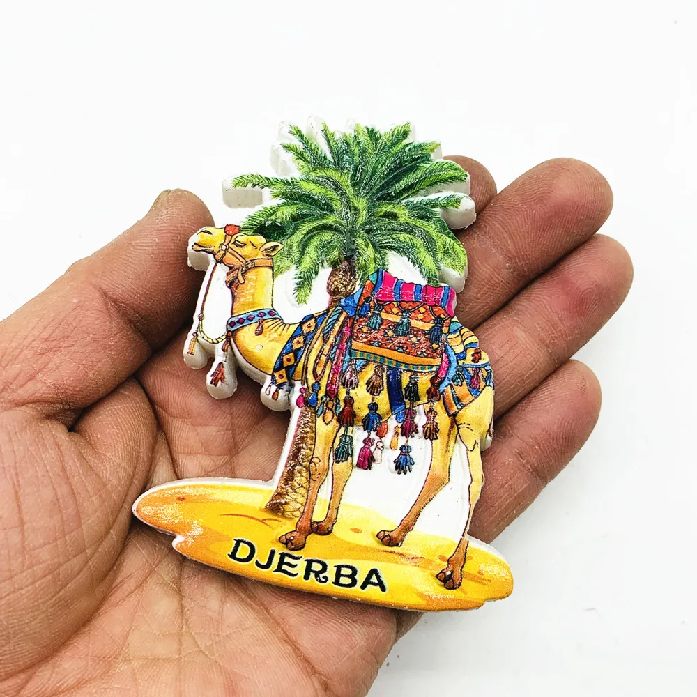 أفريقيا تونس Djerba ثلاثية الأبعاد مغناطيس الثلاجة السياحة تذكارية مغناطيس الثلاجة ملصق جمع الحرف اليدوية