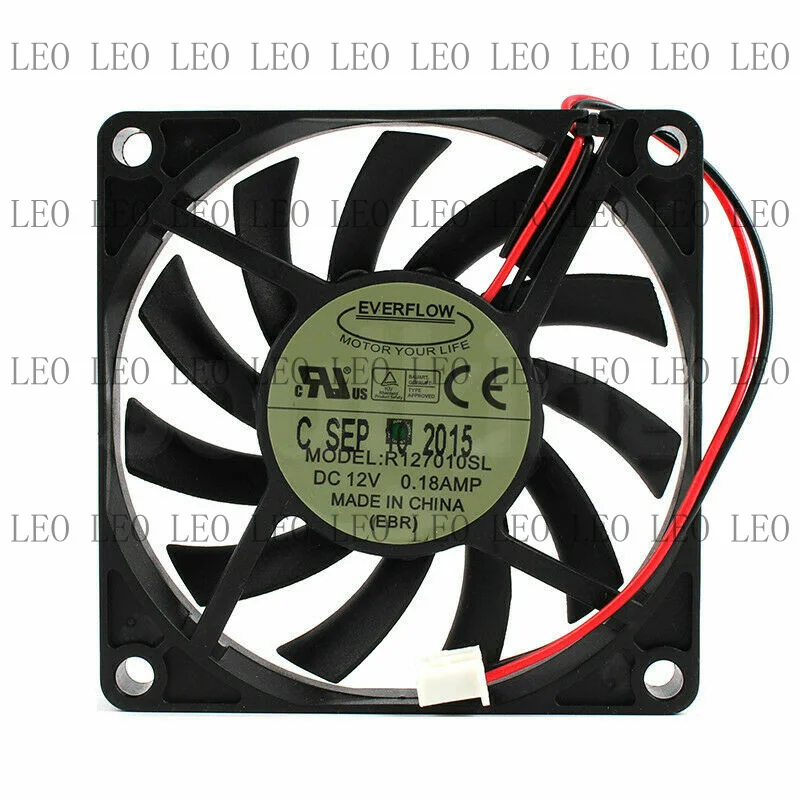 MY 1pcs  For EVERFLOW R127010SL 12V 0.18A 70 * 70 * 10MM 7CM Cooling Fan 2Pin