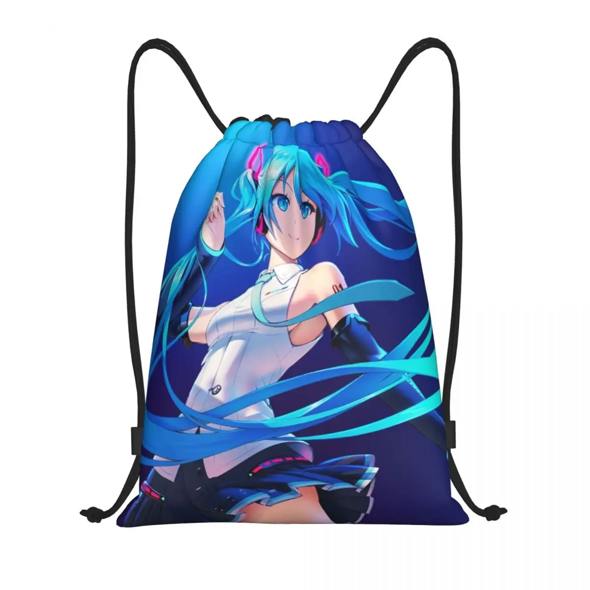 Hatsune-Fourre-tout de plage portable pour adolescents, sac à dos de voyage, sac à chaussures de sport scolaire, sac à dos de proximité Wstring, rangement GT, ata ku