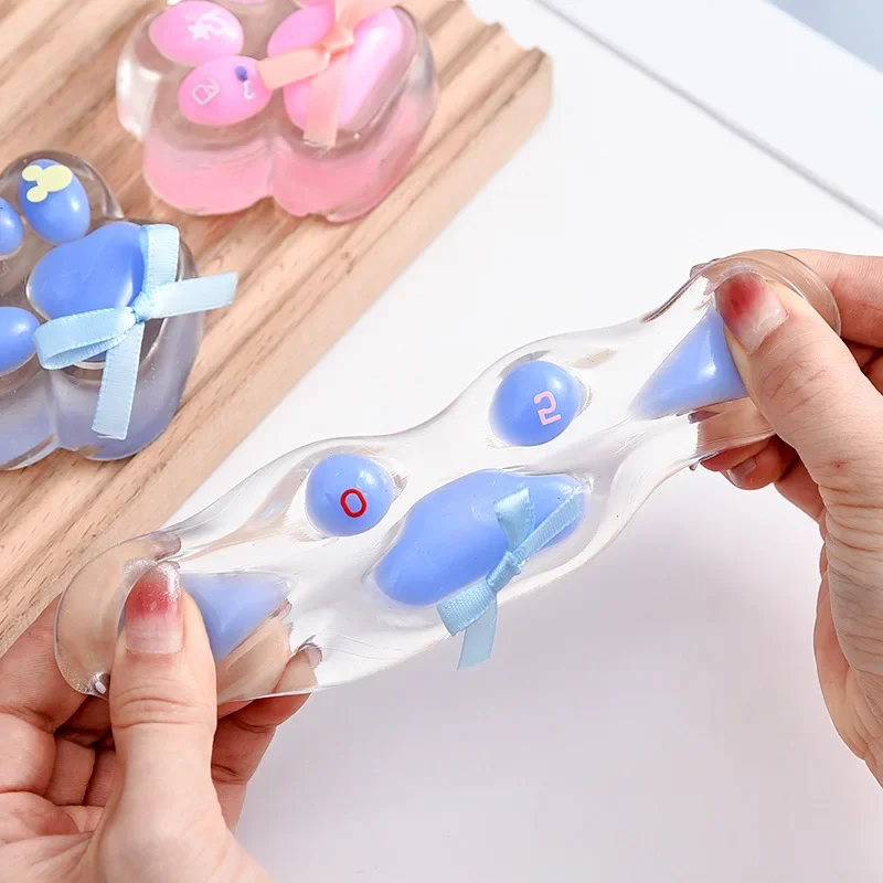 لطيف القط باو لزجة الضغط لعبة الإجهاد الإغاثة معسر القط مخلب اسفنجي تململ لعبة تقليل الإجهاد ضغط لعبة هدية لفتاة