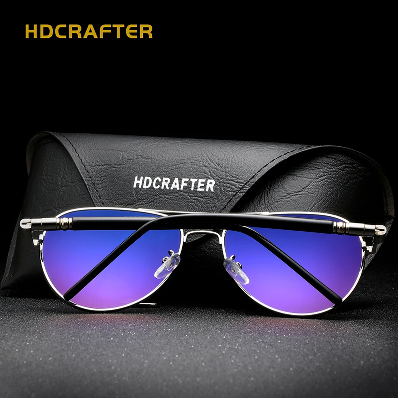 HDCRAFTER Polarized Lens Sunglasses for Men/Women Pilot Driving Sunglasses Alloy Classic Sun Glasses Oculos de sol masculino