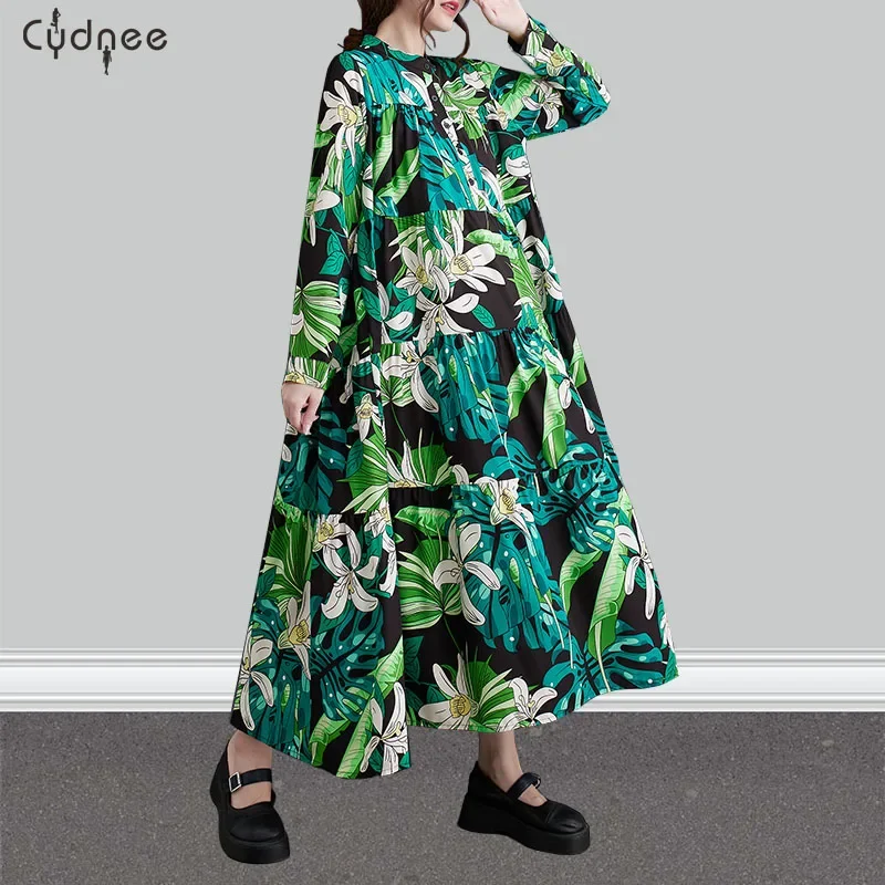 Oversized Tiered Shirt Dress For Women Korean Style Plus Size Office Girl Shirt Dress Full Sleeve Multi Colors Kaftan