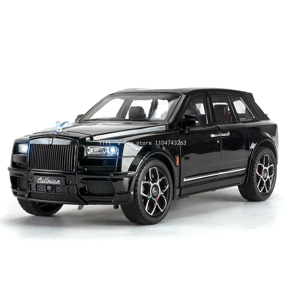 1:24 Rolls Royce Kurinan BB EditionโลหะผสมDiecastโลหะรุ่นรถดึงกลับเสียงและแสงของเล่นเด็กรถของขวัญขนาดเล็ก 30