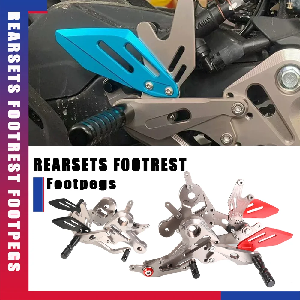 

For CFMOTO 450SR 2022 2023 450SS Motorcycle CNC Aluminium Rear sets footrest Heighten Pedal Adjustable Foot Peg Rear Set