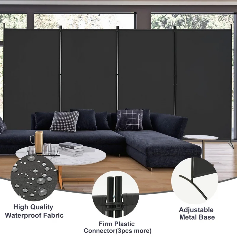 Mobile Office Hotel Partition Screens Folding Screen Simple Solid Color 3Iron Office Screen Wholesale Push-Pull