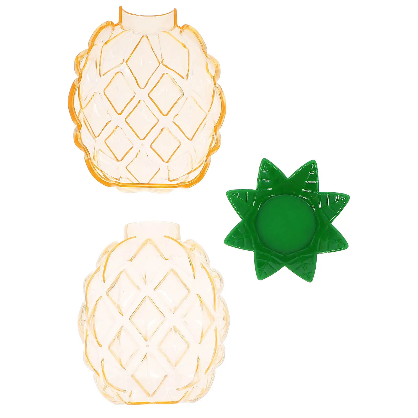 

12Pcs Pineapple Treat Boxes Plastic Candy Containers Wedding Party Favors Fruit Themed Gift Packaging Sweets Storage Case