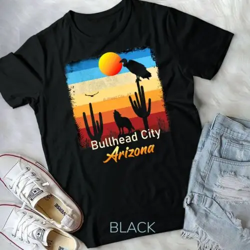 Bullhead City Arizona Vintage Coyote Sunset AZ Desert T-Shirt Unisex T-shirt