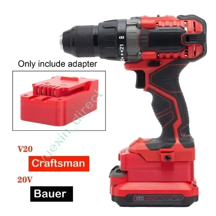 

For Craftsman V20 Lithium Battery Convert To Bauer 20V Battery Cordless Electric Modified Screwdriver Tool Adapter Accessories