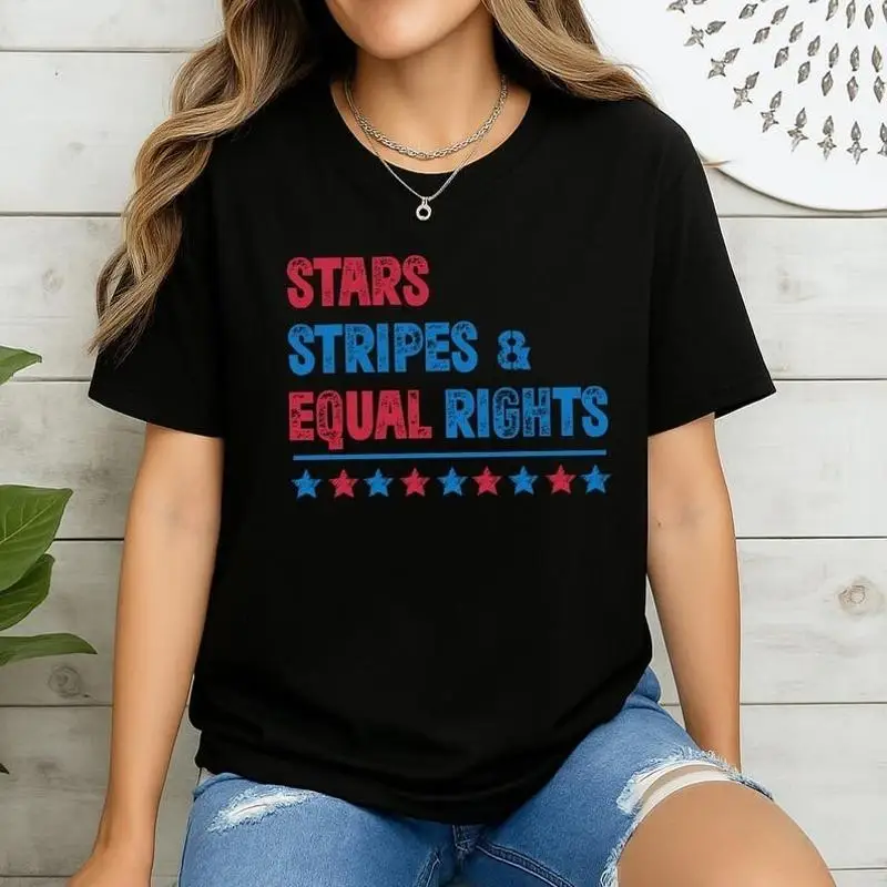 Stars Stripes And Equal Rights T Shirt