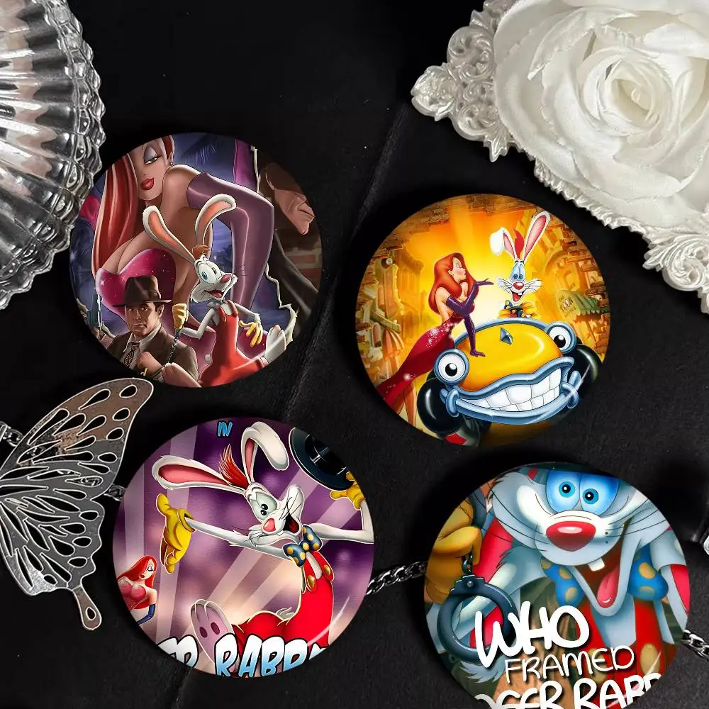 Pin de la serie de 58 mm de la película Who Framed Roger Rabbit, insignia divertida, broche de animales de dibujos animados interesantes, accesorio de regalo para mochila y ropa