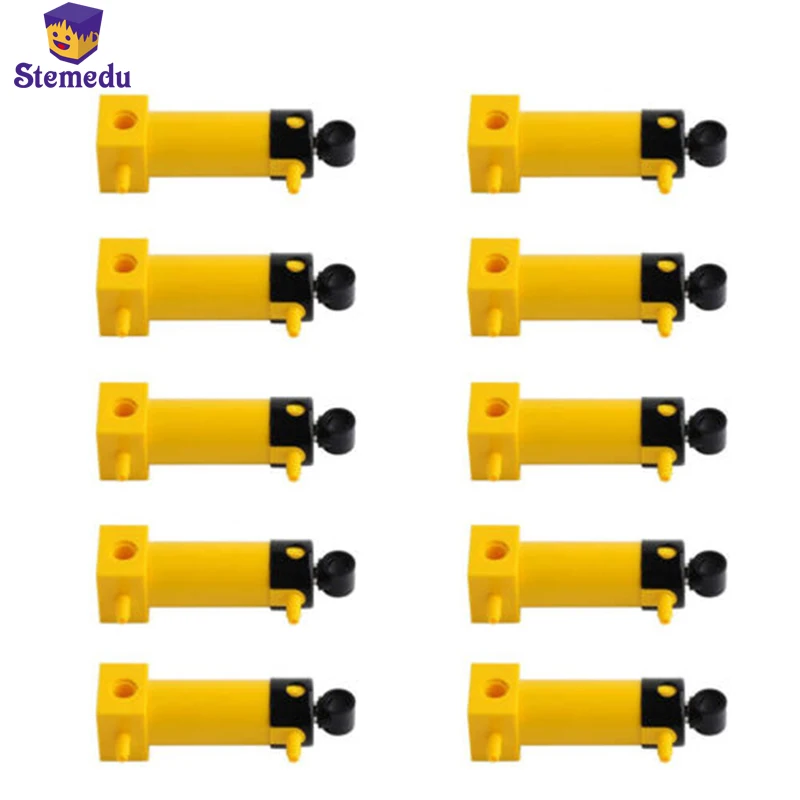 

10PCS MOC Bricks Technology Mechanical Pneumatic Cylinder Square Bottom Air Pump Compatible For Building Blocks Toy 2793C01